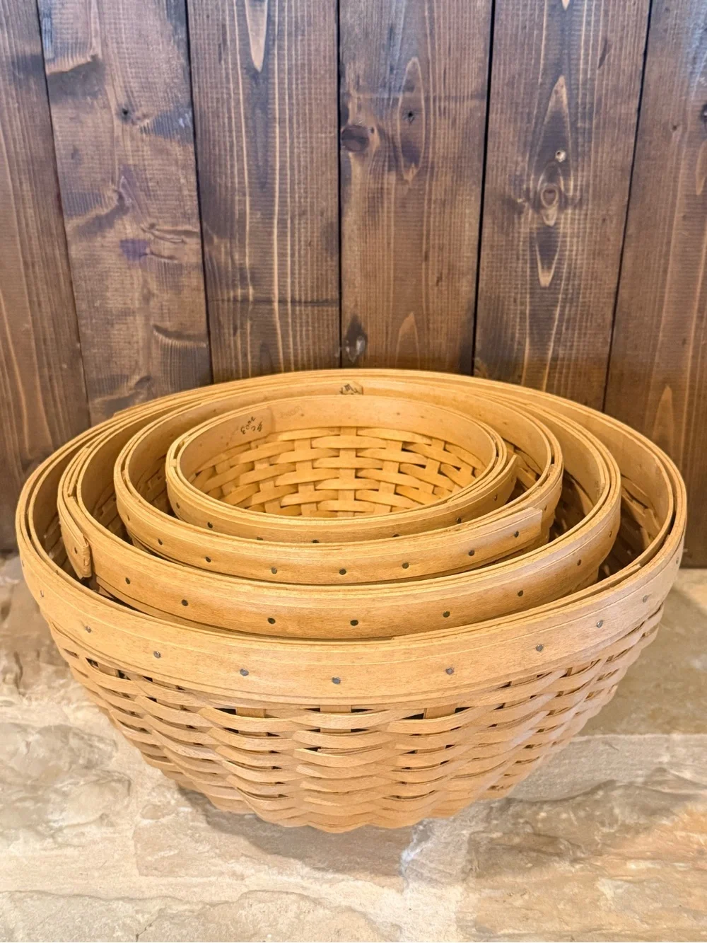 Longaberger Nesting Bowl Set 16 Piece Set 2002/2003